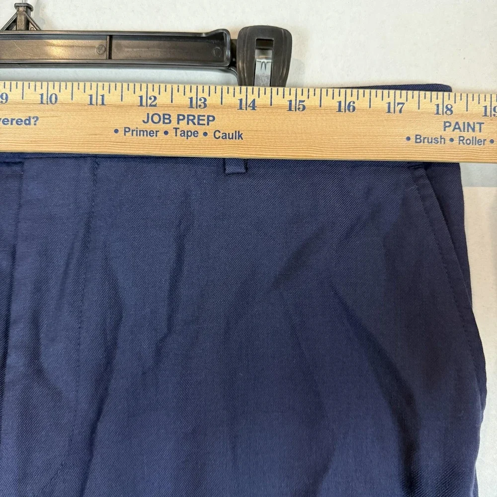 Joseph Abboud Dress Pants Mens 38 Blue JOE Custom Express Wool Formal